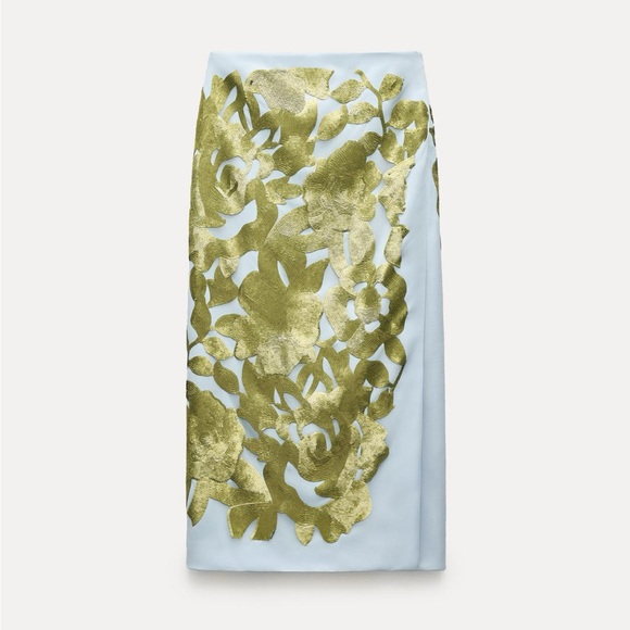 Zara limited edition celeb style sequin midi skirt - Picture 3 of 9